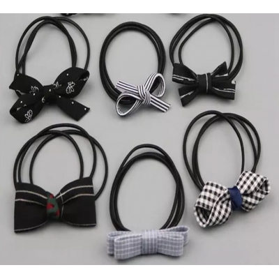 Girl Fabric Bow Knot Hair Rubber Band Princess Hair Rope